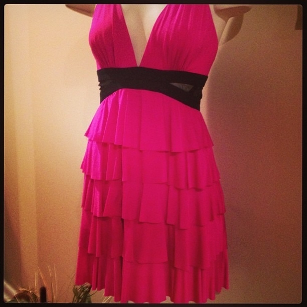 Bebe Pink party Dress